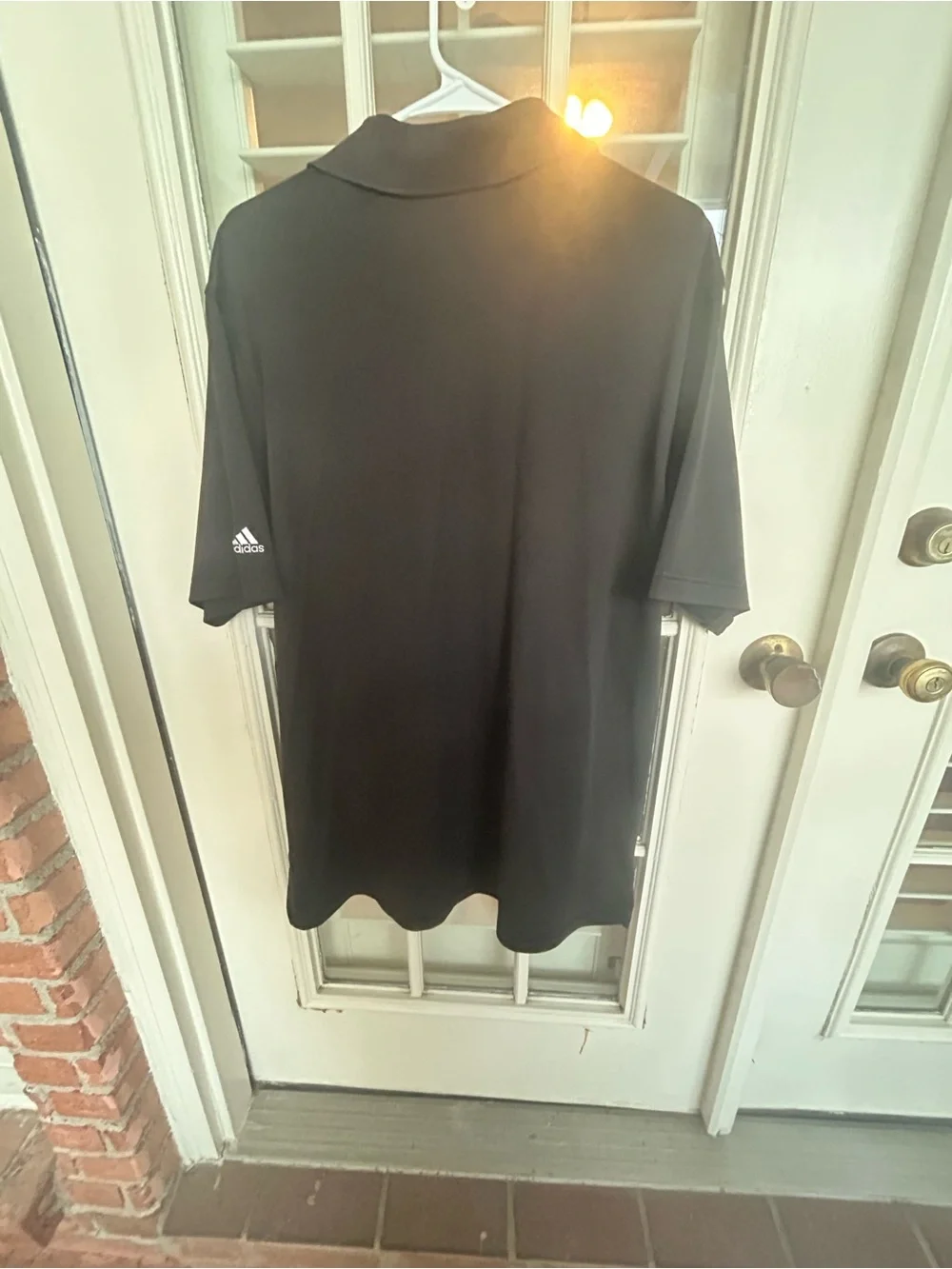 adidas Black Men’s Short-Sleeve Polo